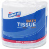 Genuine Joe 2-ply Standard Bath Tissue Rolls - 2 Ply - 3" x 4" - 400 Sheets/Roll - White - Perforated, Absorbent, Soft, Embossed - For Restroom - 96 Rolls Per Container - 96 / Carton