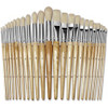 Creativity Street Preschool Brush Set - 24 Brush(es) Wood - Nickel Plated Ferrule