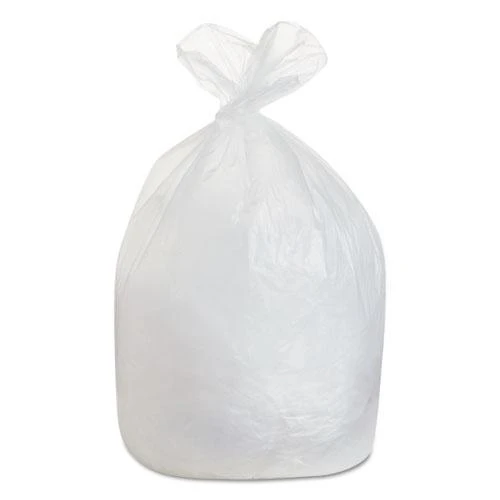 High-density Can Liners, 60 Gal, 19 Microns, 38" X 58", Natural, 25 Bags/roll, 6 Rolls/carton