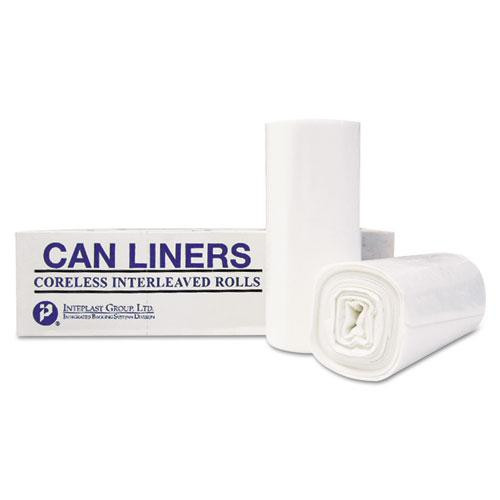 High-density Commercial Can Liners Value Pack, 55 Gal, 13 Microns, 36" X 58", Clear, 25 Bags/roll, 8 Rolls/carton