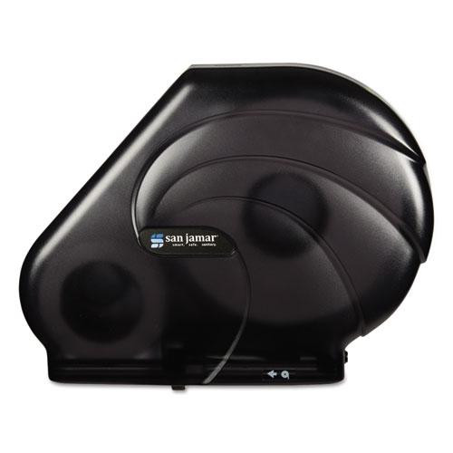 Oceans Reserva Jumbo Tissue Dispenser With Stub, 16.75 X 5.5 X 12.25, Black Pearl