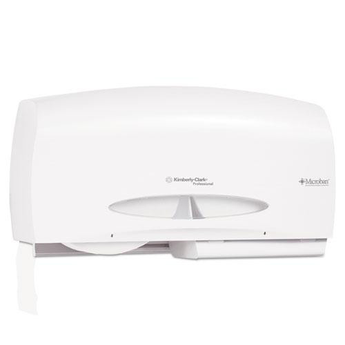 Essential Coreless Twin Jumbo Roll Tissue Dispenser, 20 X 6 X 11, White