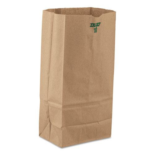 Grocery Paper Bags, 35 Lb Capacity, #10, 6.31" X 4.19" X 12.38", Kraft, 2,000 Bags