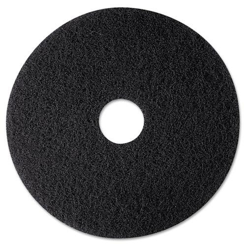 Low-speed High Productivity Floor Pads 7300, 12" Diameter, Black, 5/carton
