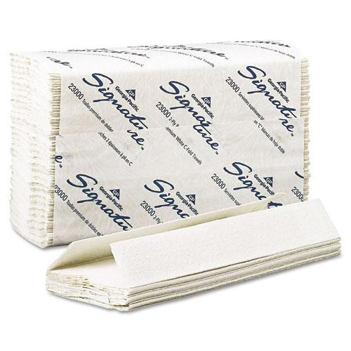 Pacific Blue Select C-fold Paper Towels, 2-ply, 10.1 X 12.7, White, 120/pack, 12 Packs/carton