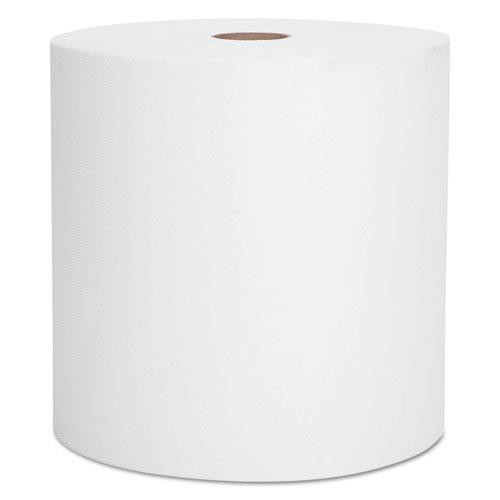 Essential High Capacity Hard Roll Towels For Business, Absorbency Pockets, 1.75" Core, 8" X 950 Ft, White, 6 Rolls/carton