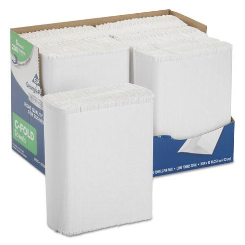 Professional Series Premium Folded Paper Towels In Convenient Ez Access Carton, C-fold, 10 X 13, 200/pack, 6 Packs/carton