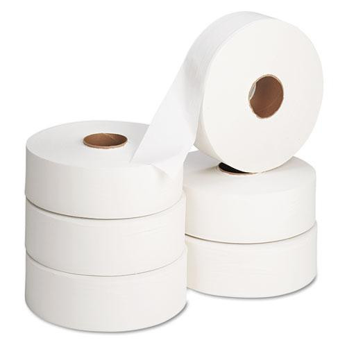Jumbo Roll Bath Tissue, Septic Safe, 2-ply, White, 3.5" X 2,000 Ft, 6 Rolls/carton