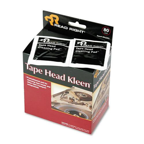 Tape Head Kleen Pad, Individually Sealed Pads, 5 X 5, 80/box