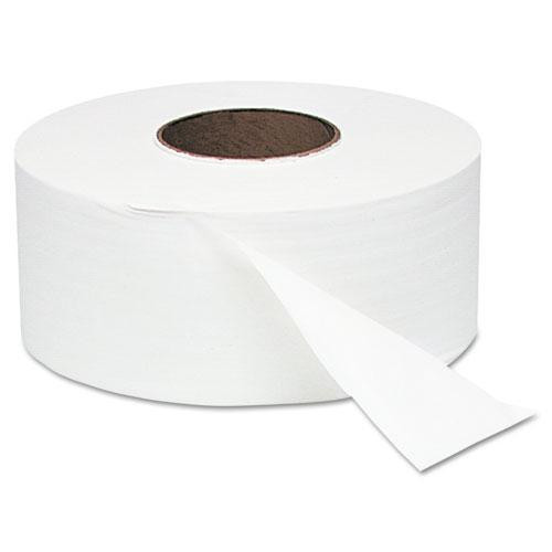 Jumbo Roll Bath Tissue, Septic Safe, 2 Ply, White, 3.4" X 1,000 Ft, 12 Rolls/carton