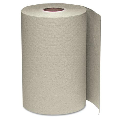 Hardwound Roll Towels, 8" X 350 Ft, Natural, 12 Rolls/carton