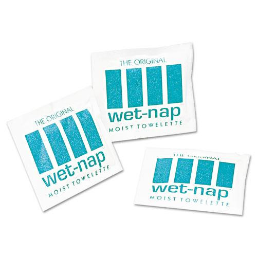 Wet-nap Premoistened Towelettes, 5 X 7 3/4, White, 100/pack, 10 Packs/carton