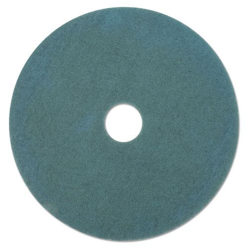 Ultra High-speed Floor Burnishing Pads 3100, 27" Diameter, Aqua, 5/carton