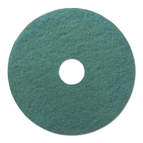 Heavy-duty Scrubbing Floor Pads, 20" Diameter, Green, 5/carton