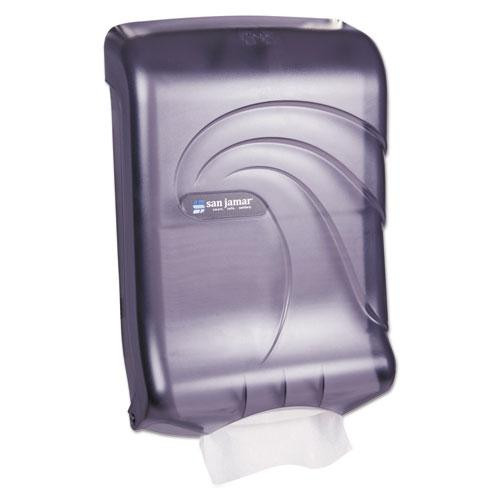 Ultrafold Multifold/c-fold Towel Dispenser, Oceans, 11.75 X 6.25 X 18, Transparent Black Pearl