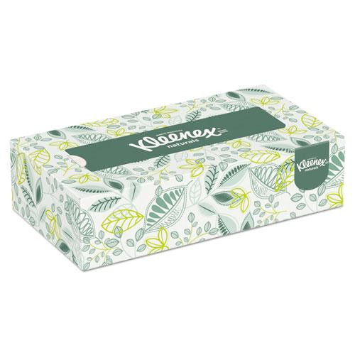 Naturals Facial Tissue For Business, Flat Box, 2-ply, White, 125 Sheets/box