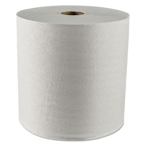 Hard Roll Paper Towels With Premium Absorbency Pockets, 8" X 425 Ft, 1.5" Core, White, 12 Rolls/carton