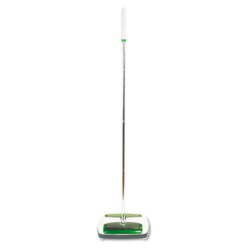 Quick Floor Sweeper, 42" Aluminum Handle, White/gray/green