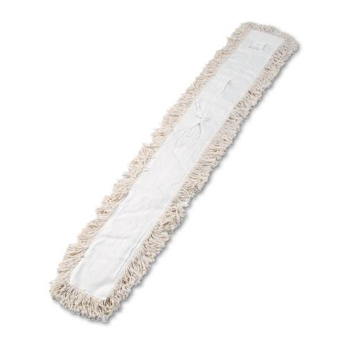 Industrial Dust Mop Head, Hygrade Cotton, 60w X 5d, White