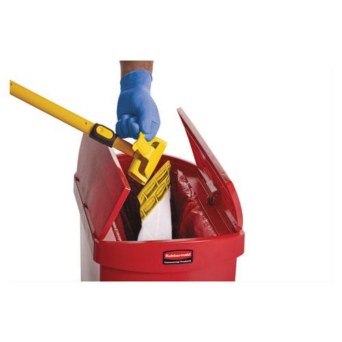 Biohazard Spill Mop Pads, White, 10/box