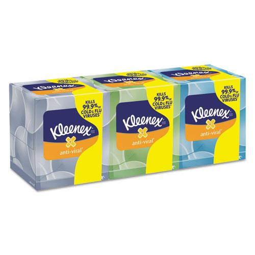 Boutique Anti-viral Facial Tissue, 3-ply, White, Pop-up Box, 60 Sheets/box, 3 Boxes/pack, 4 Packs/carton