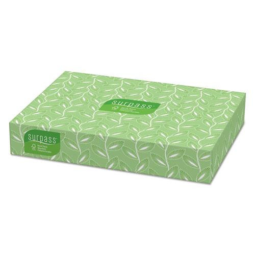 Facial Tissue For Business, 2-ply, White, Flat Box, 100 Sheets/box, 30 Boxes/carton