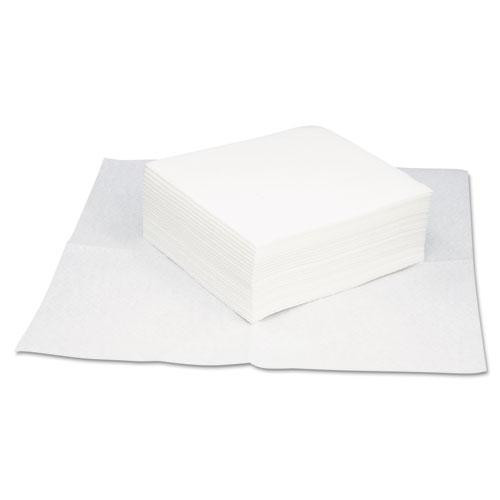 Taskbrand Grease And Oil Wipers, Quarterfold, 12 X 13.25, White, 50/pack, 16 Packs/carton