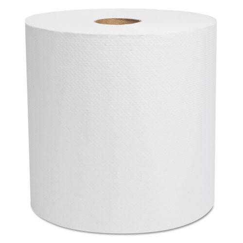 Select Hardwound Roll Towels, 7.88" X 800 Ft, White, 6/carton