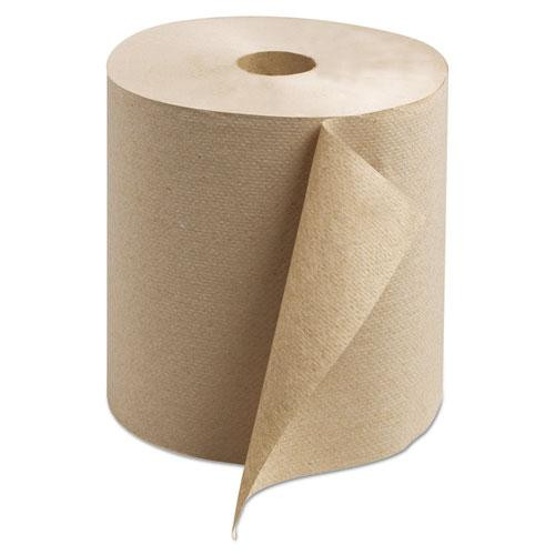Universal Hardwound Roll Towel, 1-ply, 7.88" X 800 Ft, Natural, 6/carton