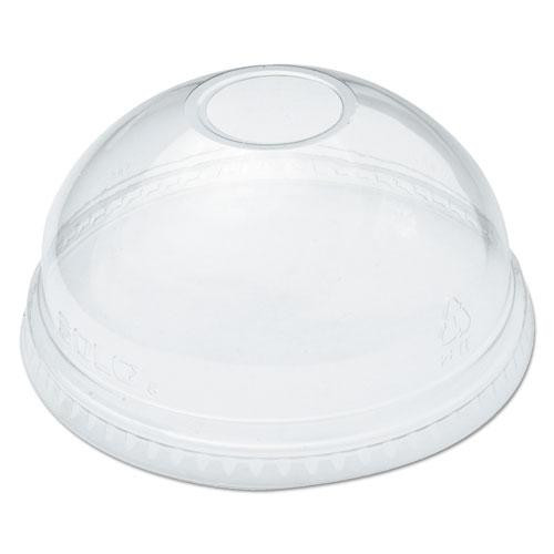 Ultra Clear Dome Cold Cup Lids, Fits 16 Oz To 24 Oz Cups, Pet, Clear, 100/pack
