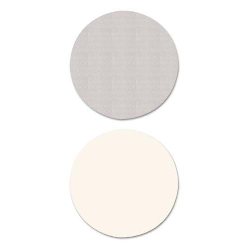 Reversible Laminate Table Top, Round, 35.5" Diameter, White/gray