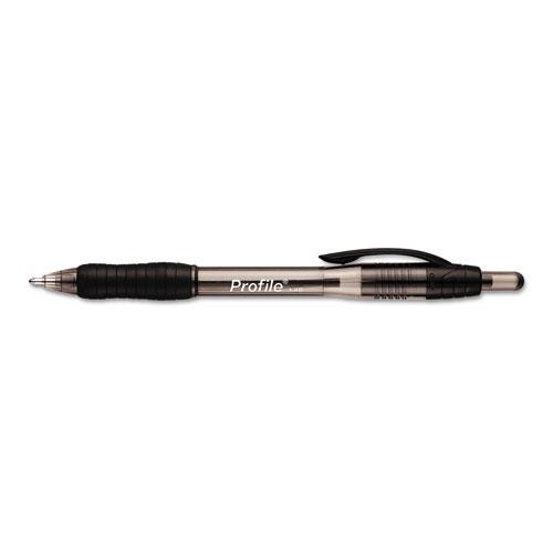 Profile Ballpoint Pen Value Pack, Retractable, Bold 1.4 Mm, Black Ink, Smoke Barrel, 36/box