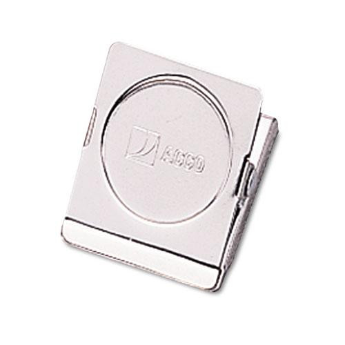 Magnetic Clips, 0.88" Jaw Capacity, Silver, 12/pack