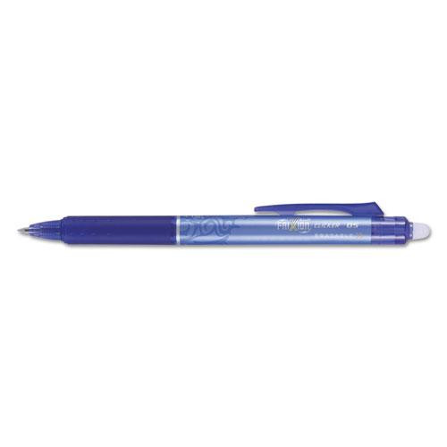 Frixion Clicker Erasable Gel Pen, Retractable, Extra-fine 0.5 Mm, Blue Ink, Blue Barrel, Dozen