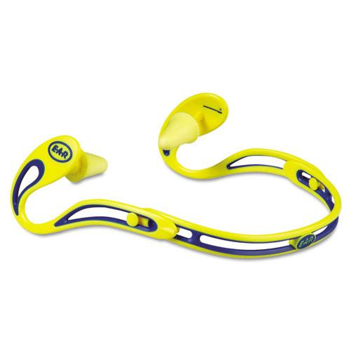 E-a-r Swerve Banded Hearing Protector, Corded, Yellow