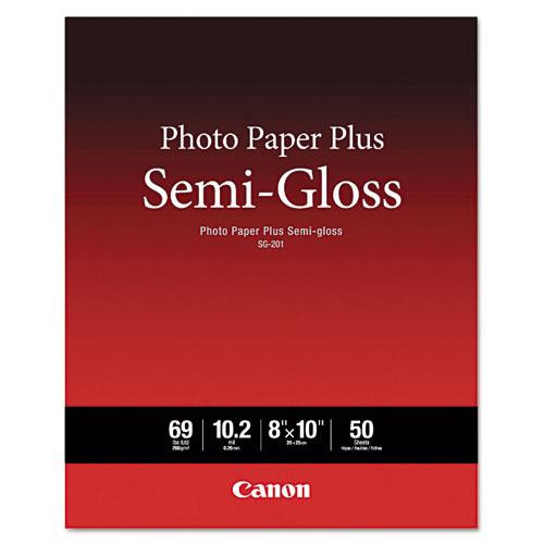 Photo Paper Plus Semi-gloss, 10.2 Mil, 8 X 10, Semi-gloss White, 50/pack