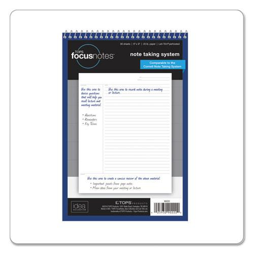 Focusnotes Steno Pad, Pitman Rule, Blue Cover, 80 White 6 X 9 Sheets