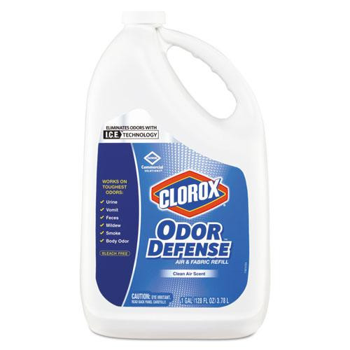 Commercial Solutions Odor Defense Air/fabric Spray, Clean Air, 1 Gal Bottle, 4/carton
