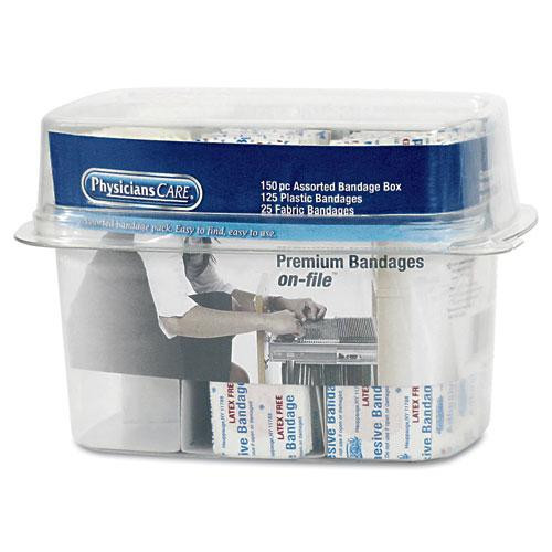 First Aid Bandages, Assorted, 150 Pieces/kit