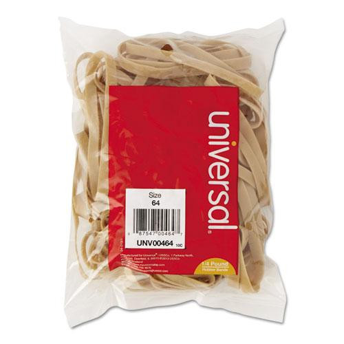 Rubber Bands, Size 64, 0.04" Gauge, Beige, 4 Oz Box, 80/pack