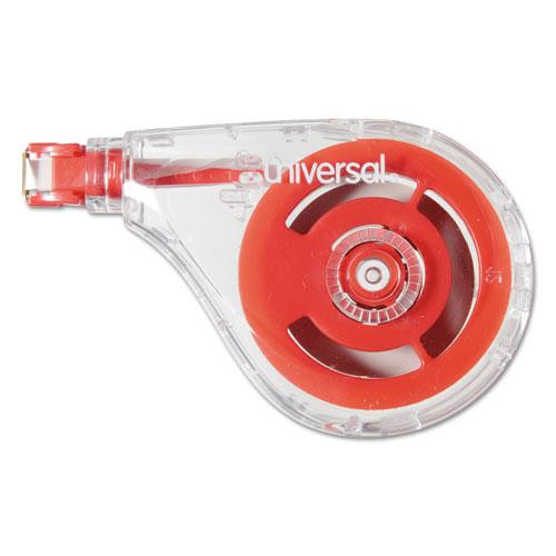 Side-application Correction Tape, Transparent Red Applicator, 0.2" X 393", 6/pack