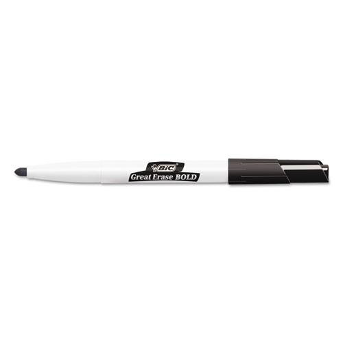 Intensity Bold Pocket-style Dry Erase Marker, Fine Bullet Tip, Black, Dozen