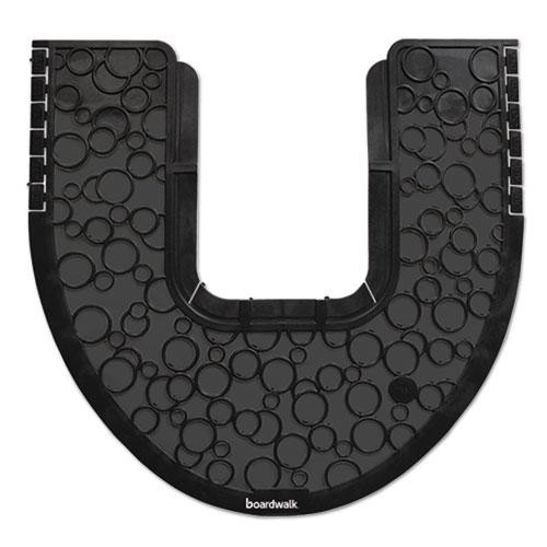 Commode Mat 2.0, Absorbant, Rubber, 22 X 22, Black, 6/carton