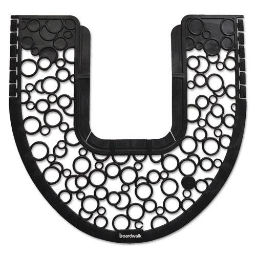 Commode Mat 2.0, Rubber, 22.88 X 22, Black/white, 6/carton