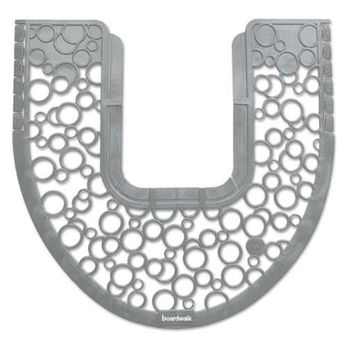 Commode Mat 2.0, Rubber, 22.88 X 22, Gray/white, 6/carton