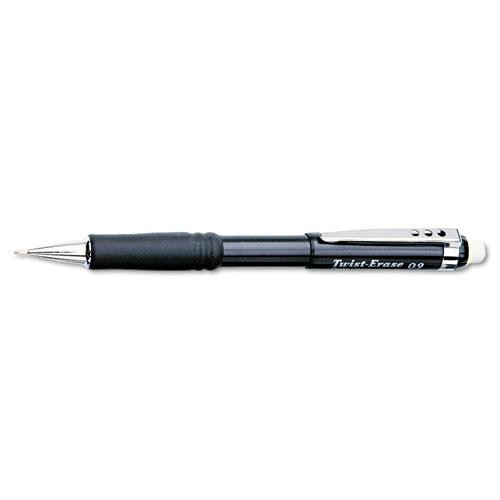 Twist-erase Iii Mechanical Pencil, 0.9 Mm, Hb (#2.5), Black Lead, Black Barrel