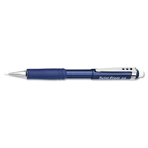 Twist-erase Iii Mechanical Pencil, 0.9 Mm, Hb (#2.5), Black Lead, Blue Barrel