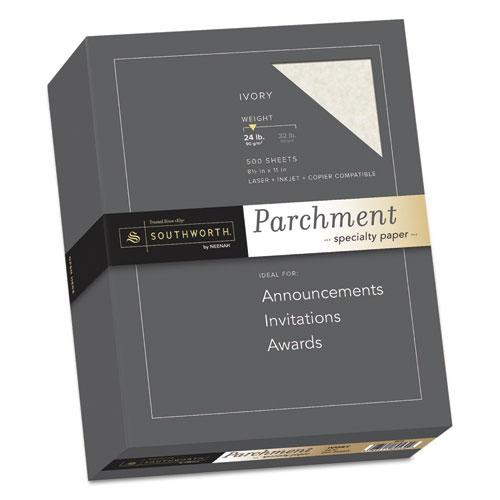 Parchment Specialty Paper, 24 Lb Bond Weight, 8.5 X 11, Ivory, 500/ream