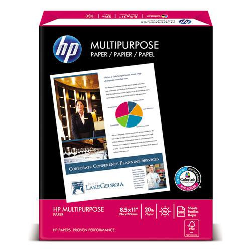Multipurpose20 Paper, 96 Bright, 20 Lb Bond Weight, 8.5 X 11, White, 500 Sheets/ream, 5 Reams/carton