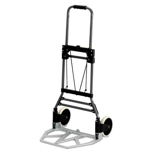 Stow-away Collapsible Medium Hand Truck, 275 Lb Capacity, 19 X 17.75 X 38.75, Aluminum